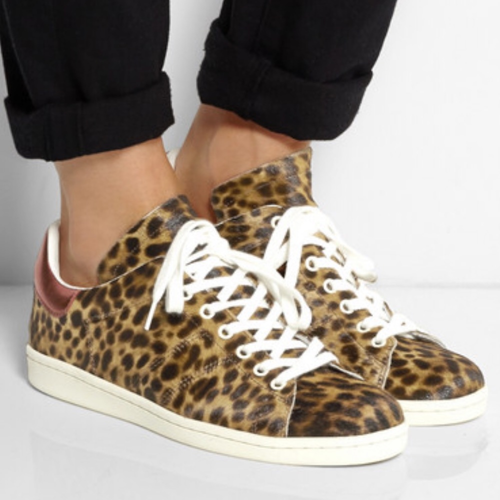 ISABEL MARANT ETOILE LEOPARD BART SNEAKERS